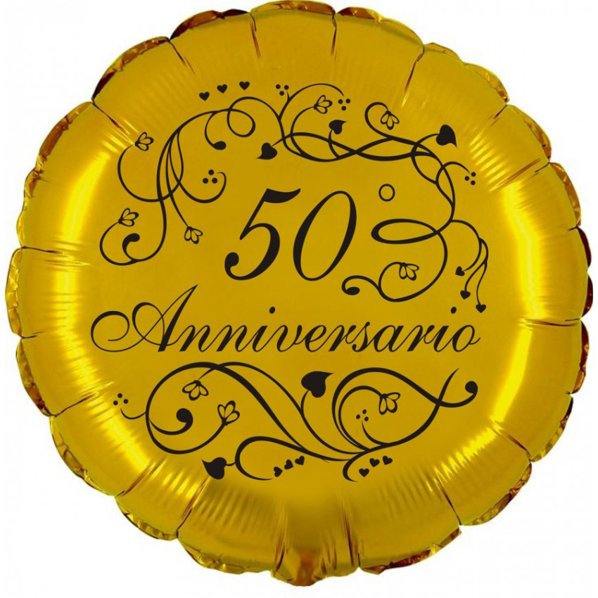 Palloncini Mylar CTX - 50° Anniversario (18”)